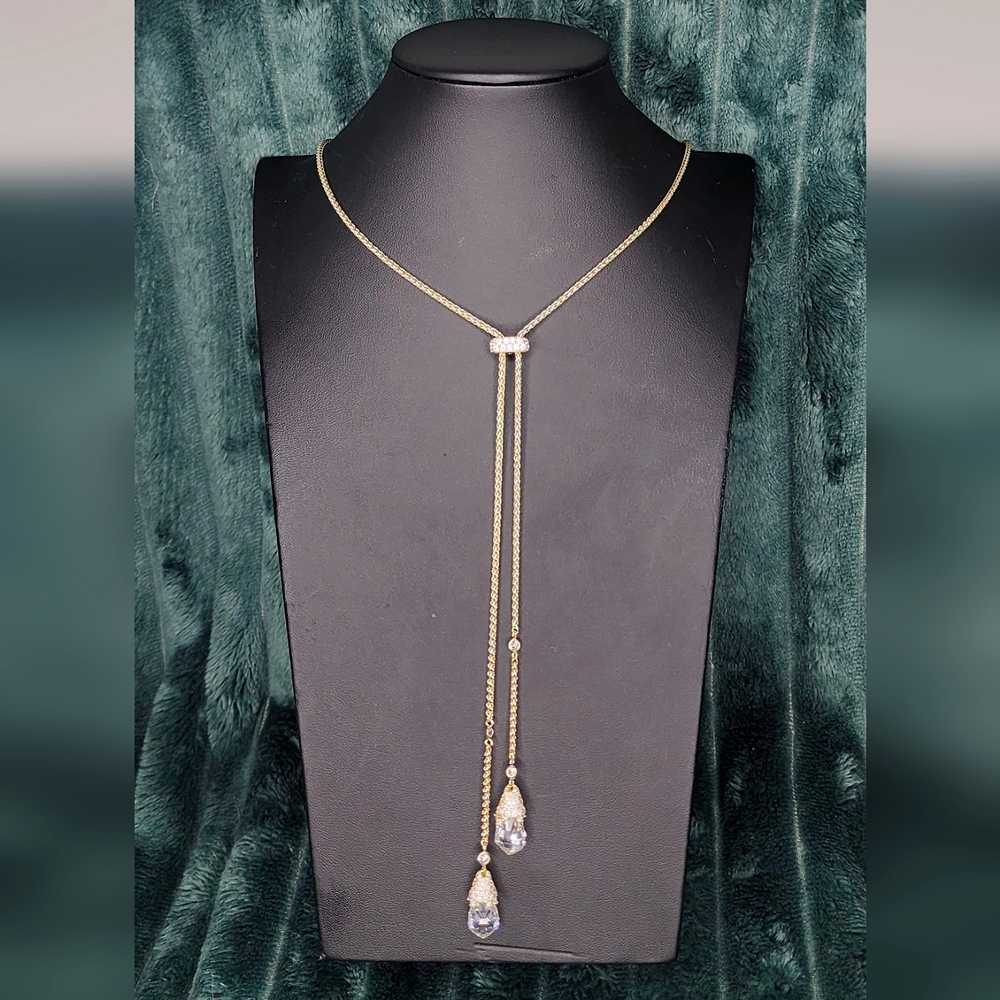Kendra Scott Gold Necklace with Crystals